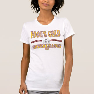 T-shirt de pom-pom girl de l'or de 2012 imbéciles