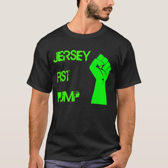 T-shirt de pompe de poing du Jersey (Devant)
