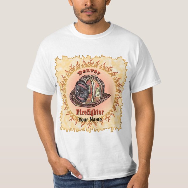 T-shirt de pompier de Denver (Devant)