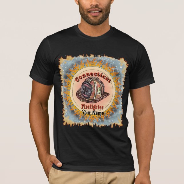 T-shirt de pompier du Connecticut (Devant)