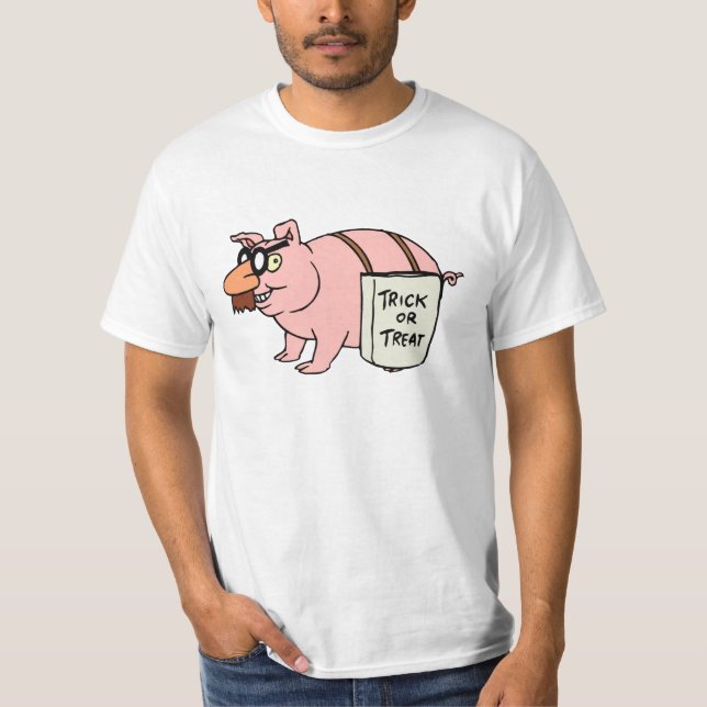 T-shirt de porc de Halloween (Devant)