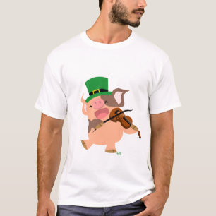 T-shirt de porc de violoniste du jour de St