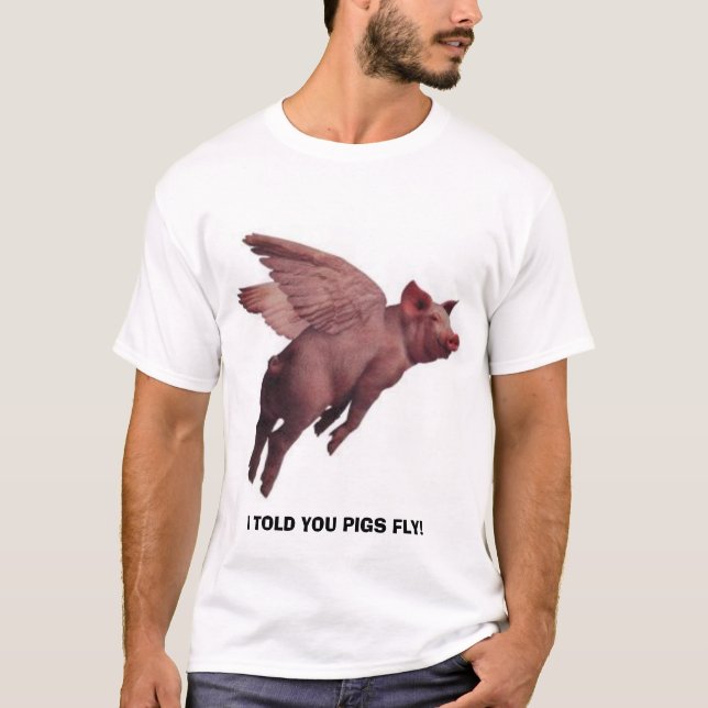 T-shirt de porc de vol (Devant)