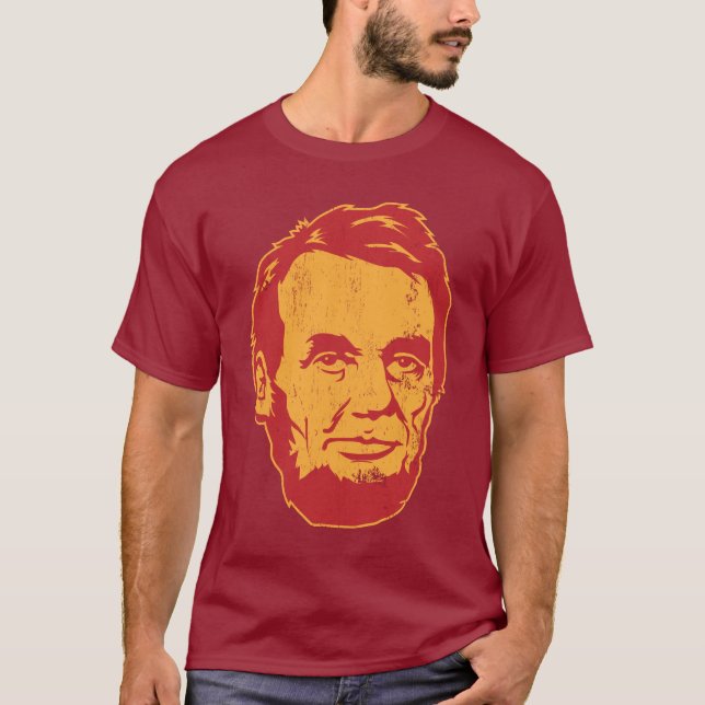 T-shirt de portrait d'Abraham Lincoln (Devant)
