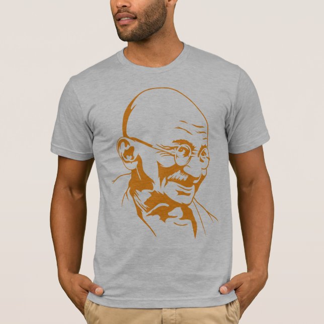 T-shirt de portrait de Mahatma Gandhi (Devant)