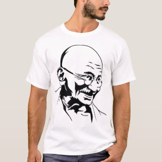 T-shirt de portrait de Mahatma Gandhi
