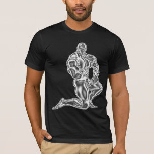 T-shirt de pose du culturisme des hommes