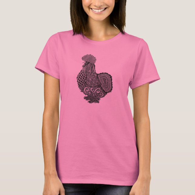 T-shirt de poule de silkie (Devant)