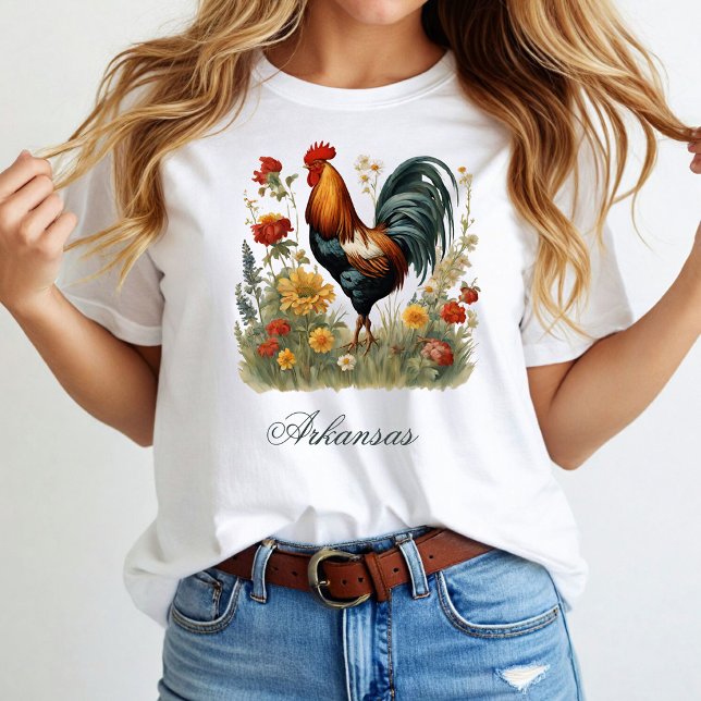 T-shirt de poulet de ferme rustique (Créateur téléchargé)