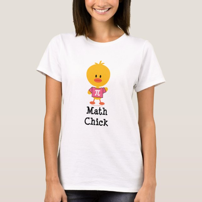 T-shirt de poussin de maths (Devant)