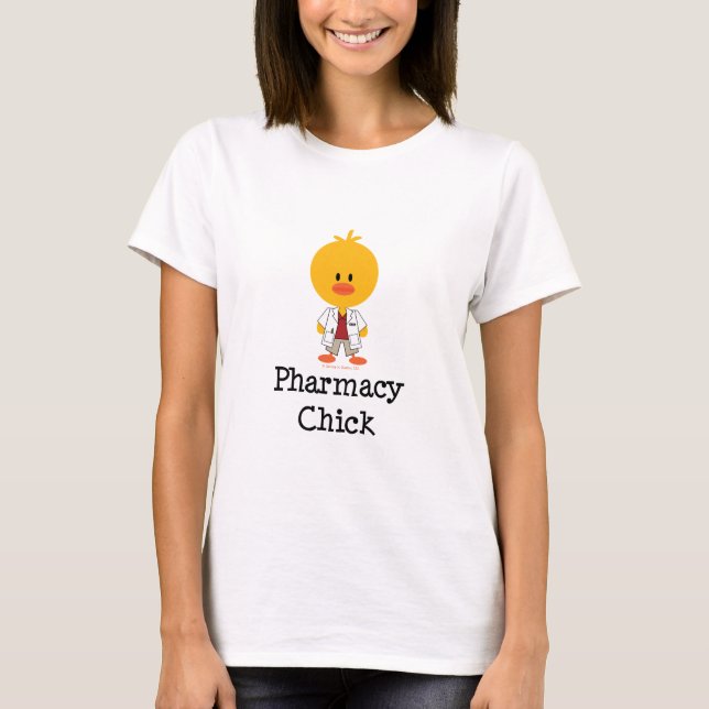 T-shirt de poussin de pharmacie (Devant)