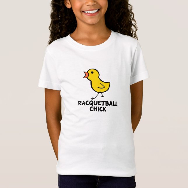 T-shirt de poussin de racquetball (Devant)