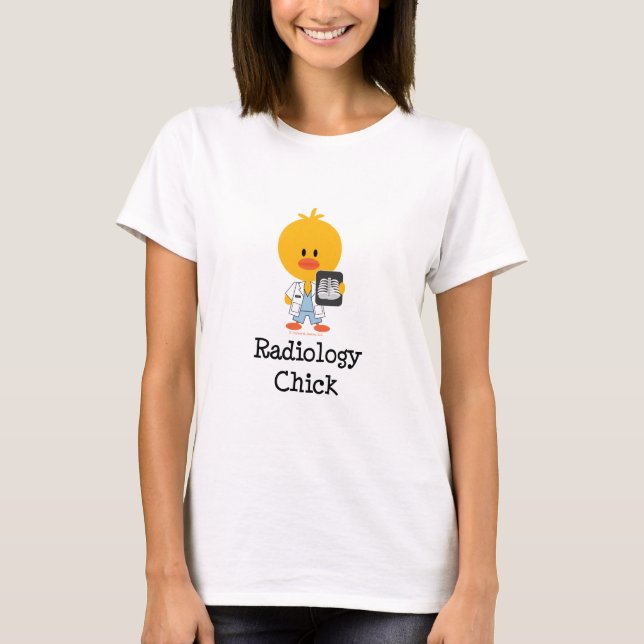 T-shirt de poussin de radiologie (Devant)