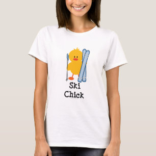 T-shirt de poussin de ski