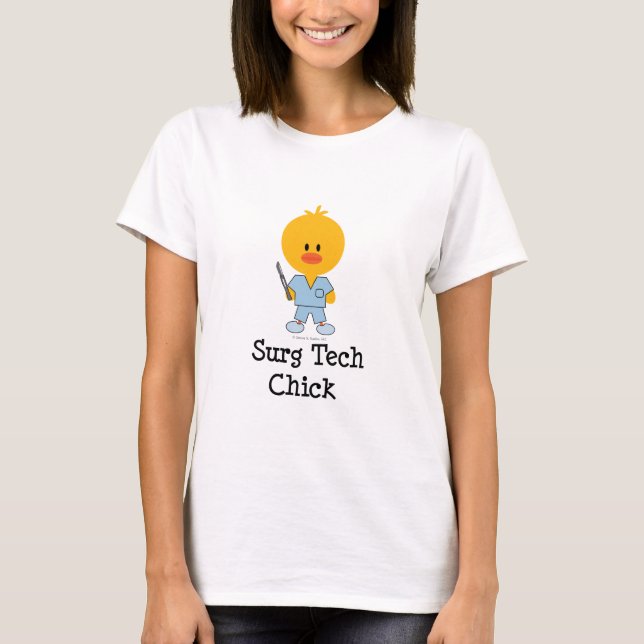 T-shirt de poussin de technologie de Surg (Devant)