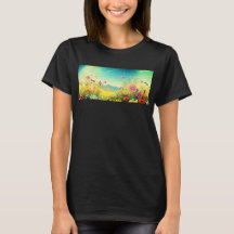 T-shirt de prairie coloré