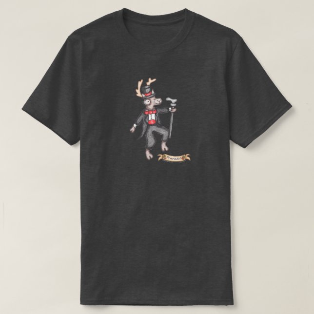 T-shirt de Prancer (bruyère de charbon de bois) (Design devant)