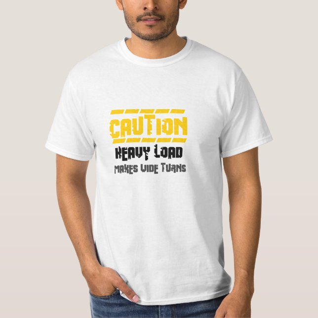 T-shirt De précaution tours au loin (Devant)