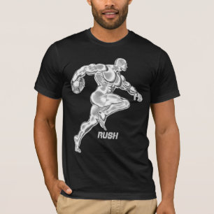 T-shirt de précipitation de joueur de football de