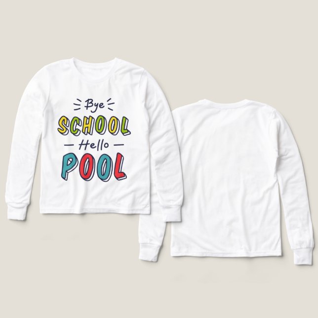 T-shirt de préparation d'été blanc pour garçons -  (Motif Recto et Verso)