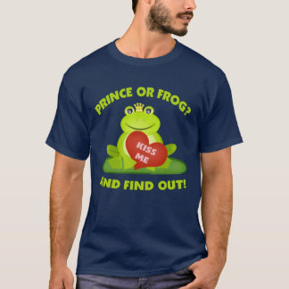T-shirt de prince Saint-Valentin de grenouille