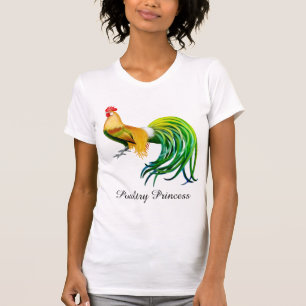 T-shirt de princesse Fancy Rooster Ladies de