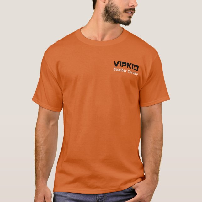T-shirt de professeur de Customizeable VIPKID (Devant)