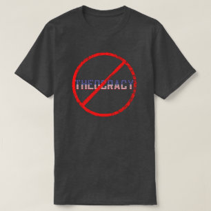 T-shirt de protestation contre la théocratie Églis