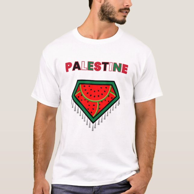 T-shirt de protestation pour la Palestine libre -  (Devant)