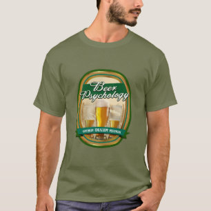 T-shirt de psychologie de la bière