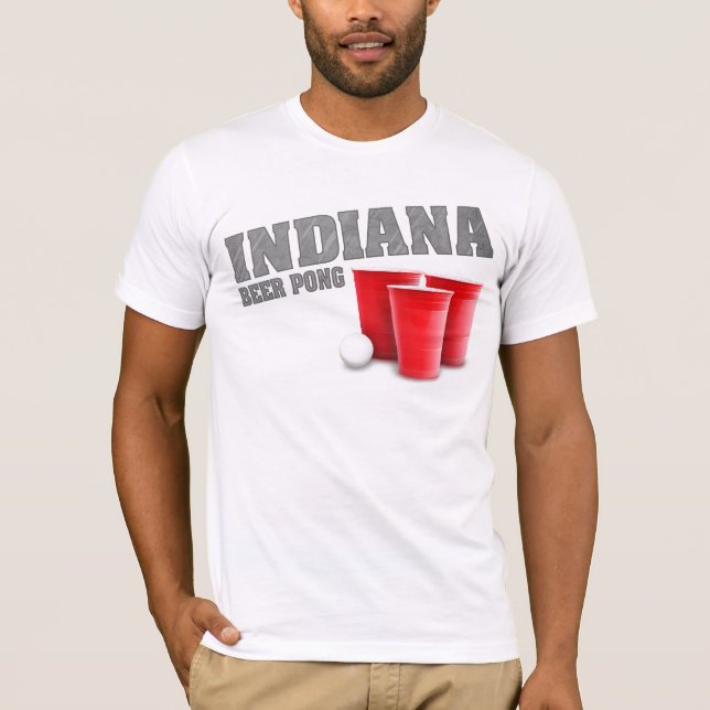 T-shirt de puanteur de bière de l'Indiana (Devant)