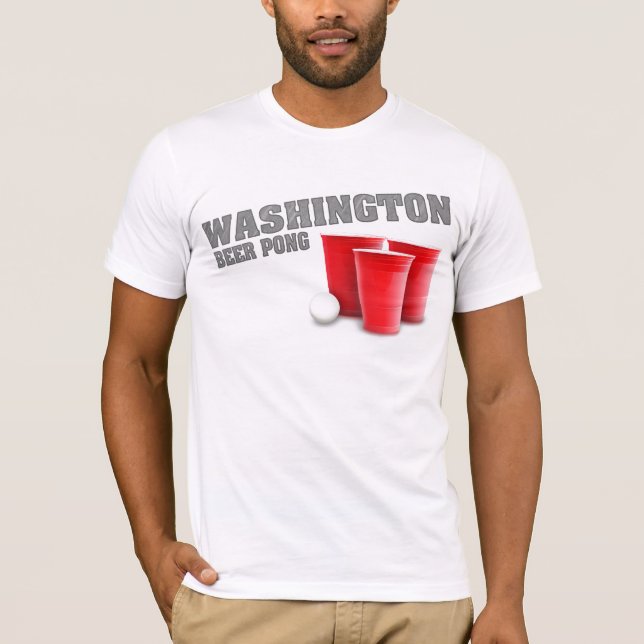 T-shirt de puanteur de bière de Washington (Devant)