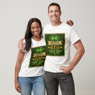 T-Shirt de pub irlandais personnalisé St. Patrick'