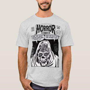 T-Shirt de publicité de bandes dessinées d'horreur