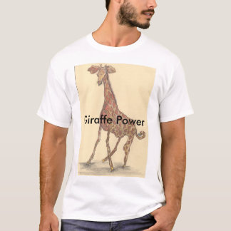 T-shirt de puissance de girafe