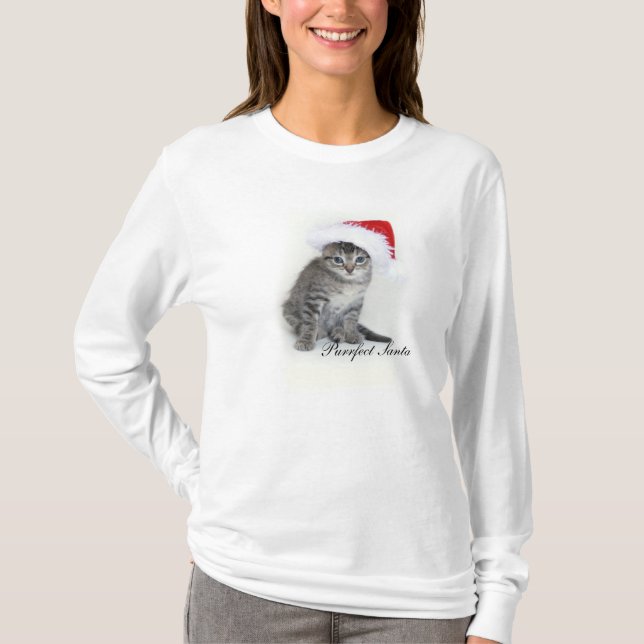 T-shirt de Purrfect Père Noël (Devant)