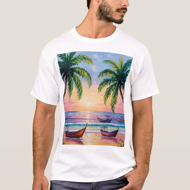 T-shirt de qualité pour l'été (Devant)