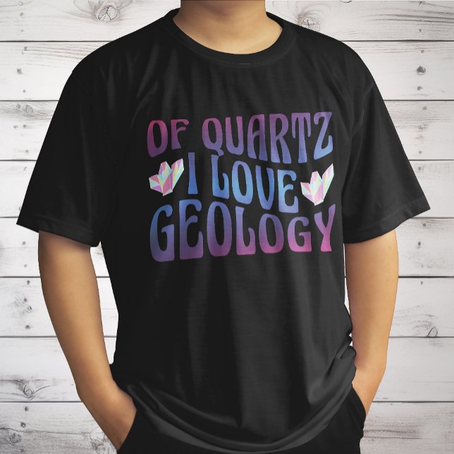 T-shirt De Quartz I Love Géologie, Rock Collector Géologue (Créateur téléchargé)