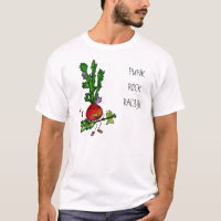 T-shirt de radis de punk rock
