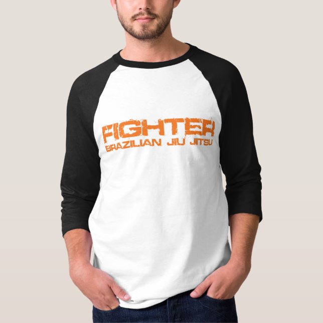T-shirt de raglan de combattant de BJJ (Devant)
