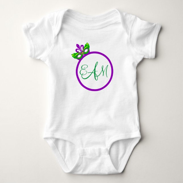 T-shirt de raglan de douille du monogramme 3/4 de (Devant)