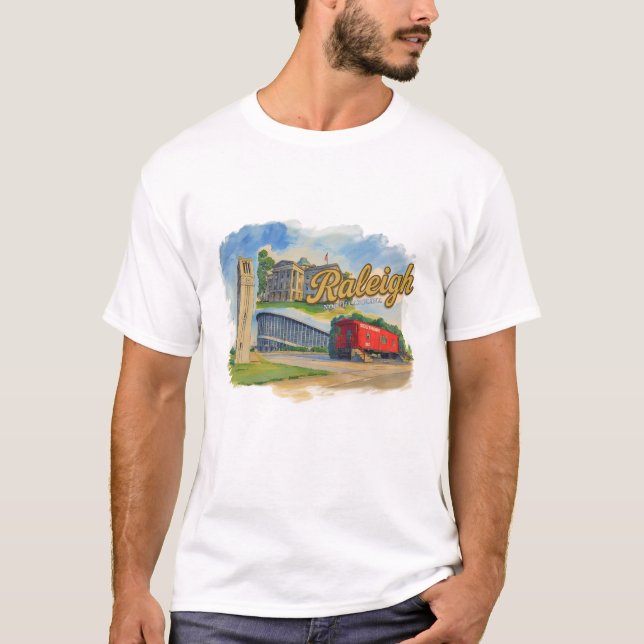 T-shirt de Raleigh Caroline du Nord (Devant)