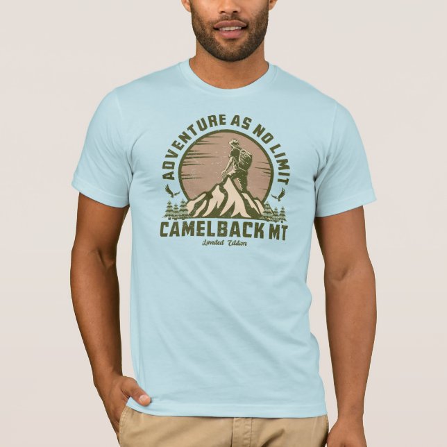 T-shirt de randonnée de montagne Camelback (Devant)