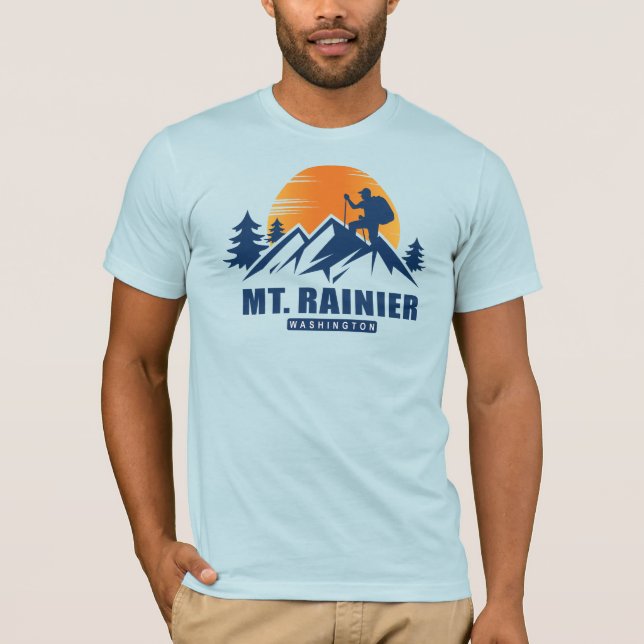 T-Shirt de randonnée du Mont Rainier (Devant)