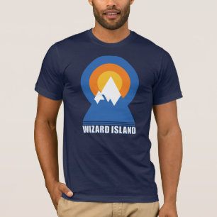 T-shirt de randonnée pédestre de l'île Wizard