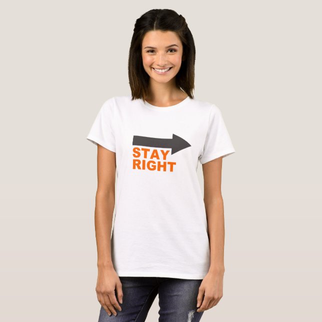 T-shirt de rappel d'étiquette de traînée (Devant entier)
