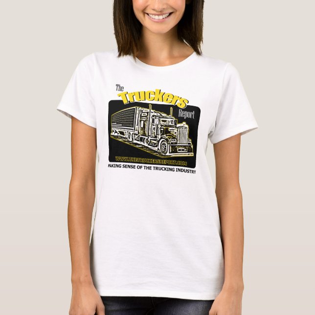 T-shirt de rapport des camionneurs des femmes (Devant)