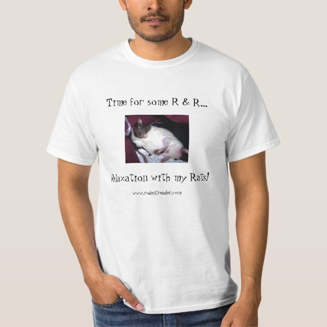 T-shirt de rat du R&R des hommes (Devant)