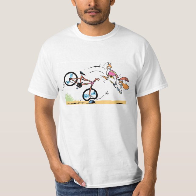 T-shirt de recyclage de bande dessinée d'accident (Devant)