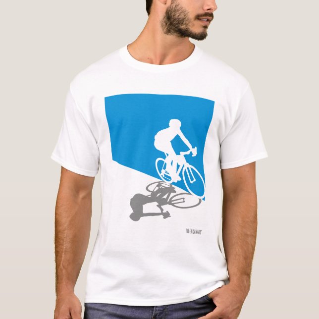 T-shirt de recyclage de vélo de route (Devant)